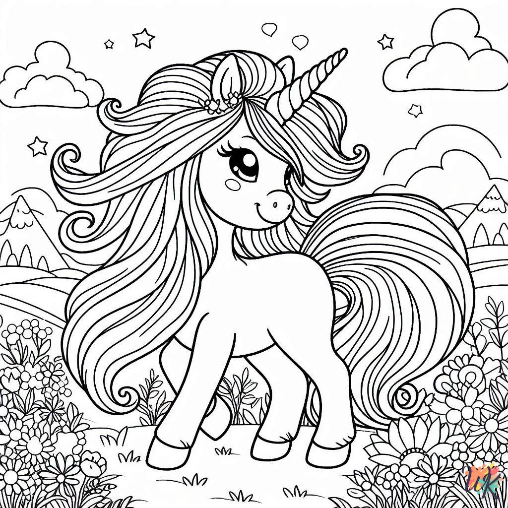 Dibujos Para Colorear Unicornio