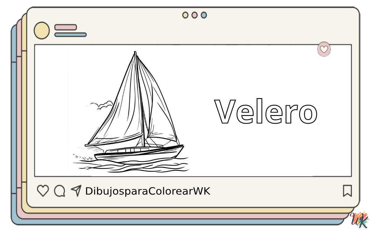 Velero 4 30 Dibujos Para Colorear Velero