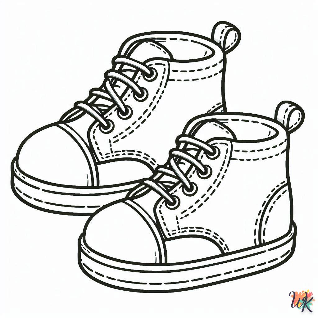 Dibujos Para Colorear Zapatillas