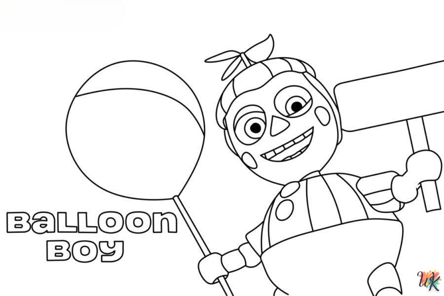 Dibujos para Colorear Balloon Boy 9