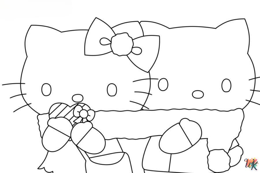 Dibujos para Colorear Hello Kitty Valentine 31