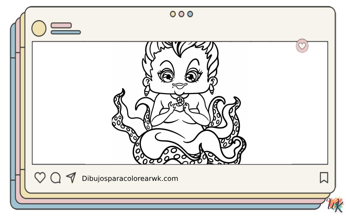 Ursula 7 20 Dibujos Para Colorear Ursula