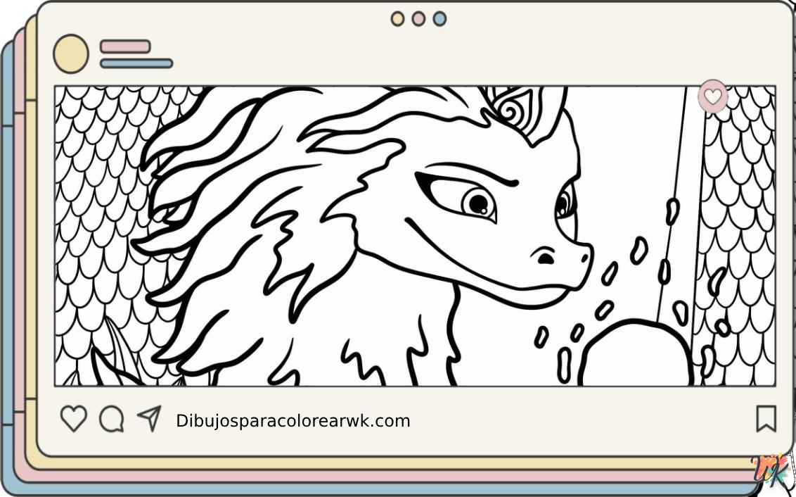 Raya y el último dragón 9 22 Dibujos Para Colorear Raya y el último dragón