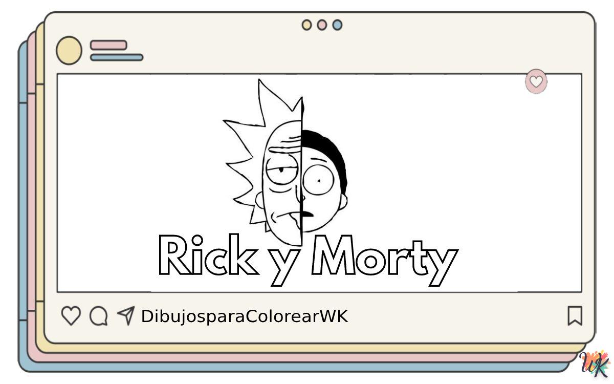 75 Dibujos Para Colorear Rick y Morty