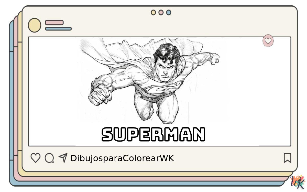 Superman 5 58 Dibujos Para Colorear Superman