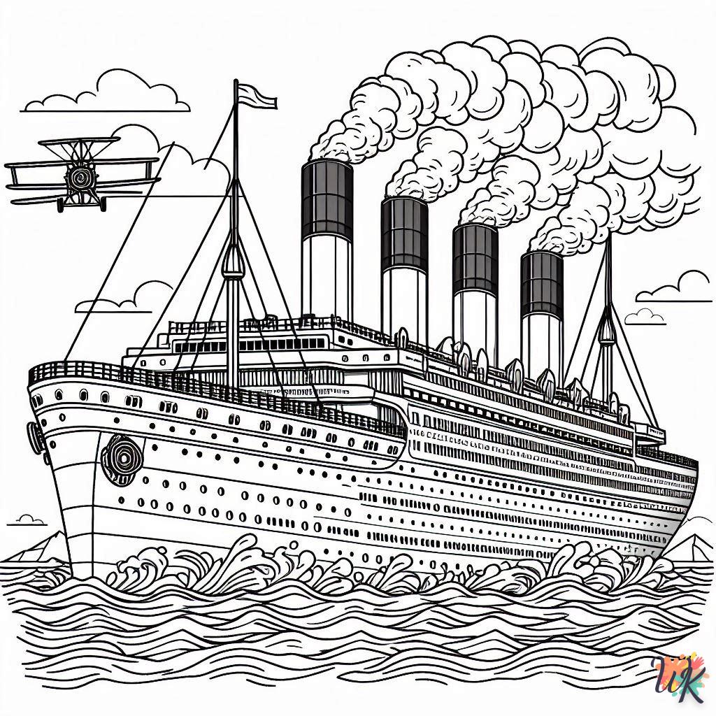 Titanic para colorear 1