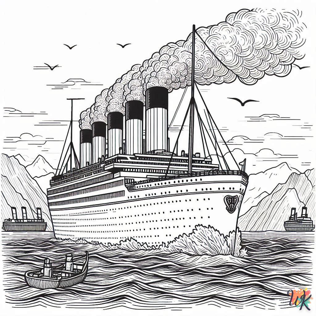 Titanic para colorear 3
