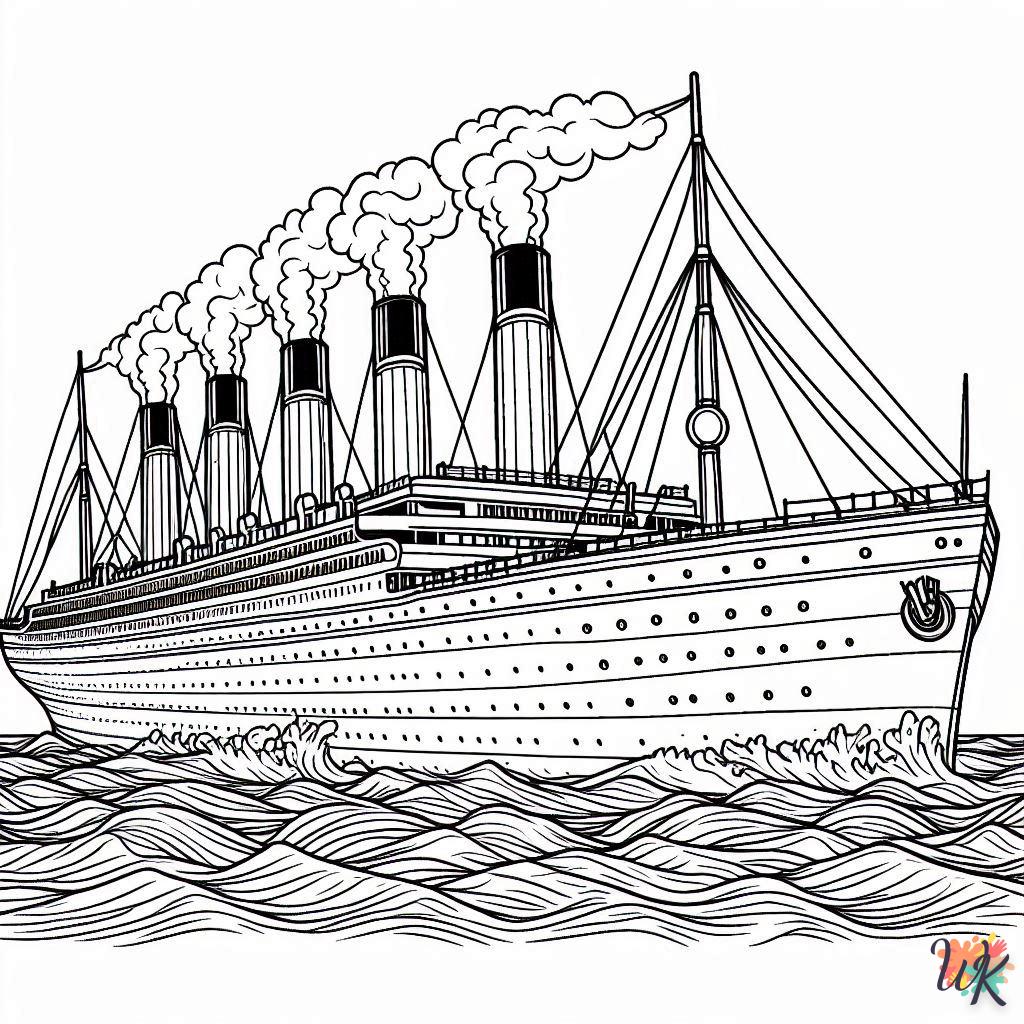 Titanic para colorear 4