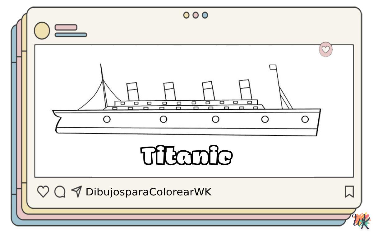 64 Dibujos Para Colorear Titanic