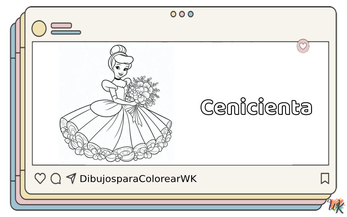 99 Dibujos Para Colorear Cenicienta