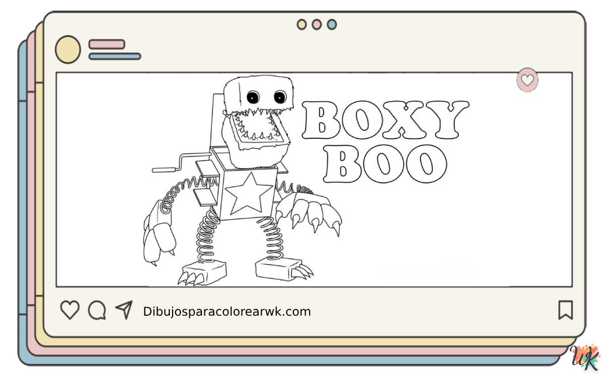Boxy Boo 10 20 Dibujos Para Colorear Boxy Boo