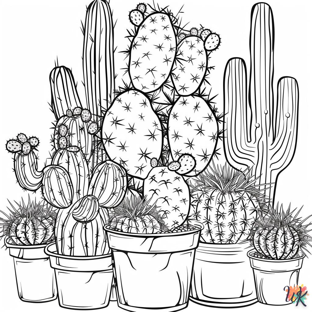 Dibujos Para Colorear Cactus