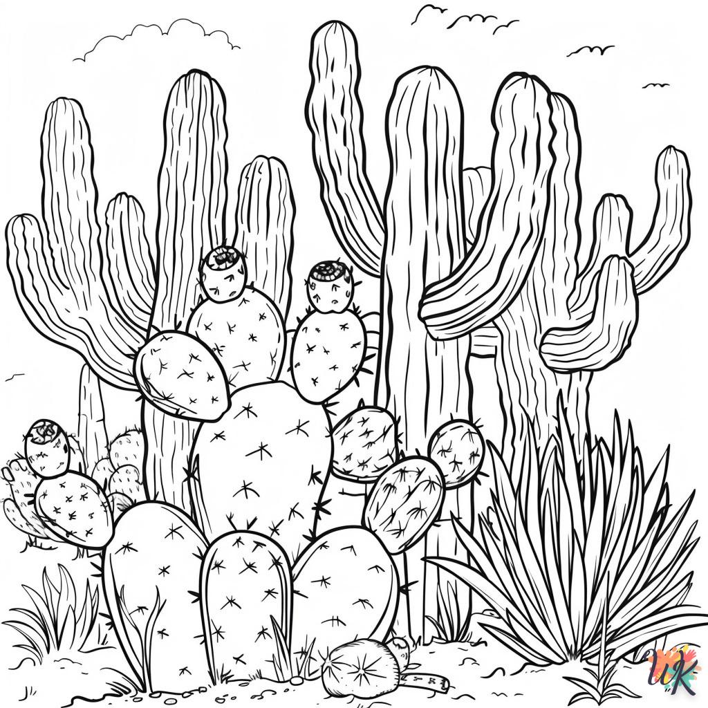 Dibujos Para Colorear Cactus