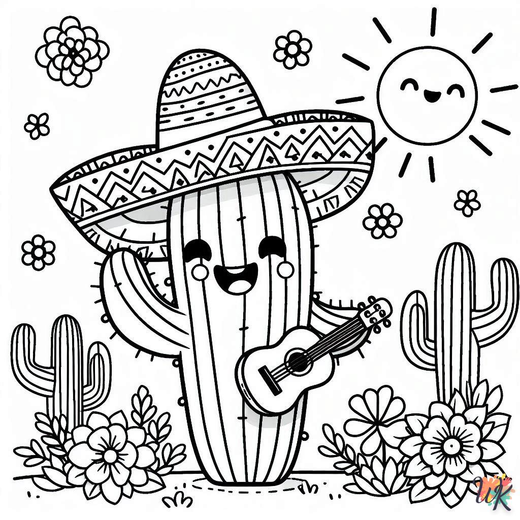 Dibujos Para Colorear Cactus