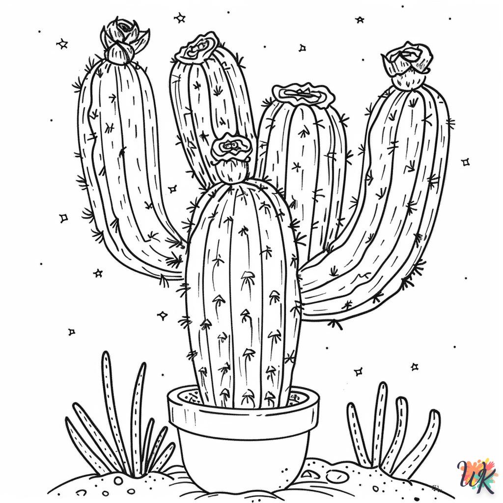 Dibujos Para Colorear Cactus