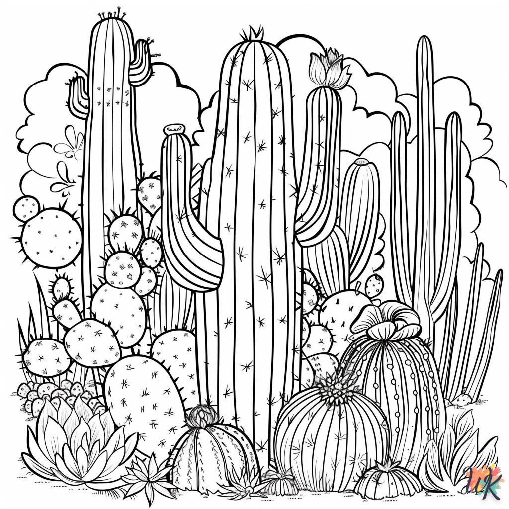 Dibujos Para Colorear Cactus