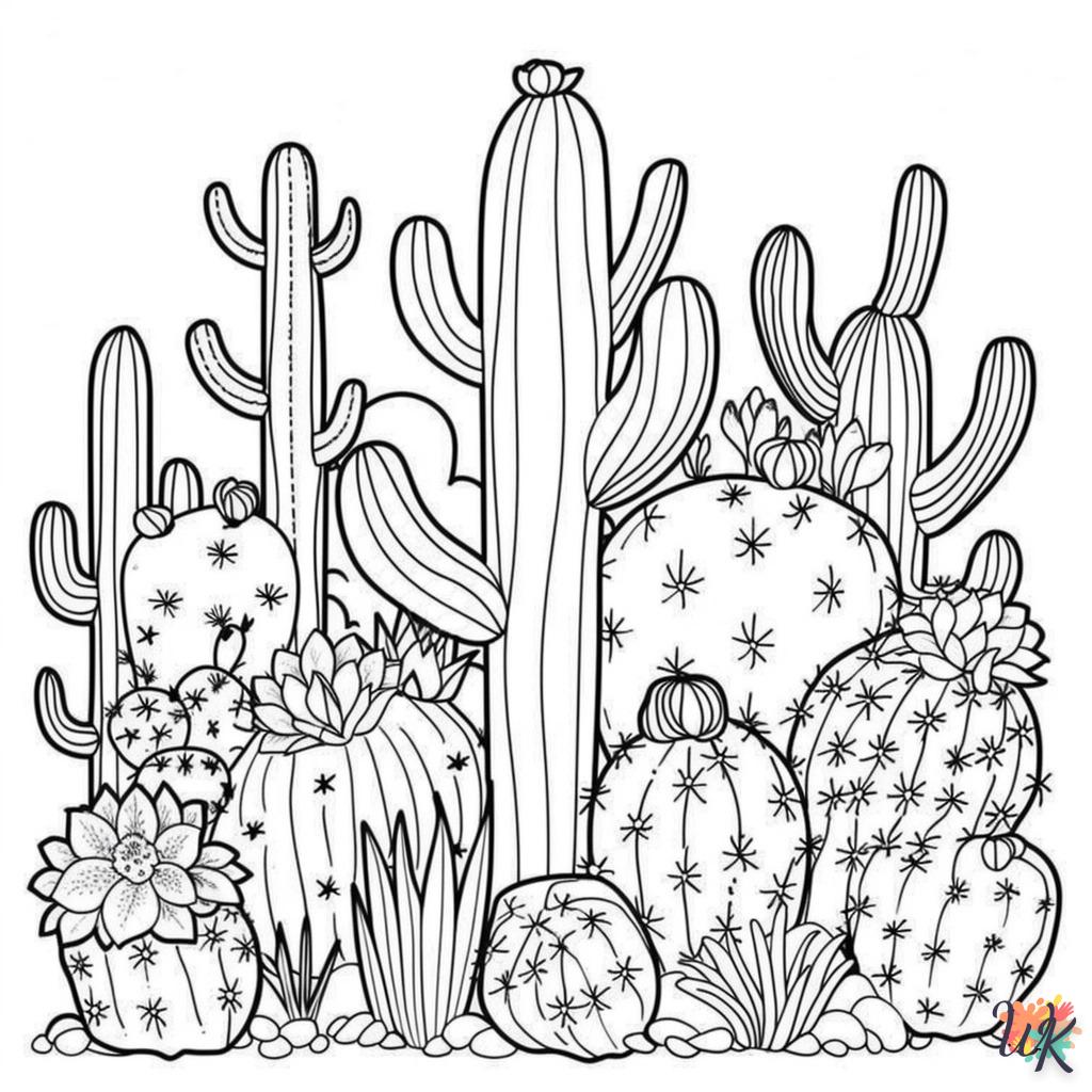 Dibujos Para Colorear Cactus