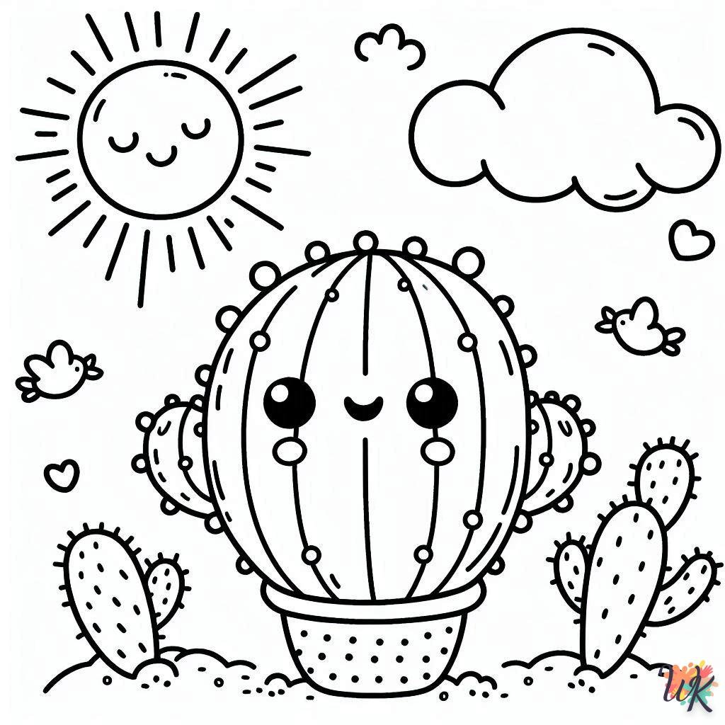 Dibujos Para Colorear Cactus