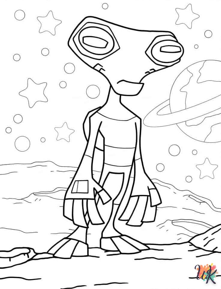 Dibujos para Colorear Alien