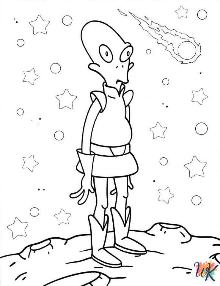 Dibujos para Colorear Alien