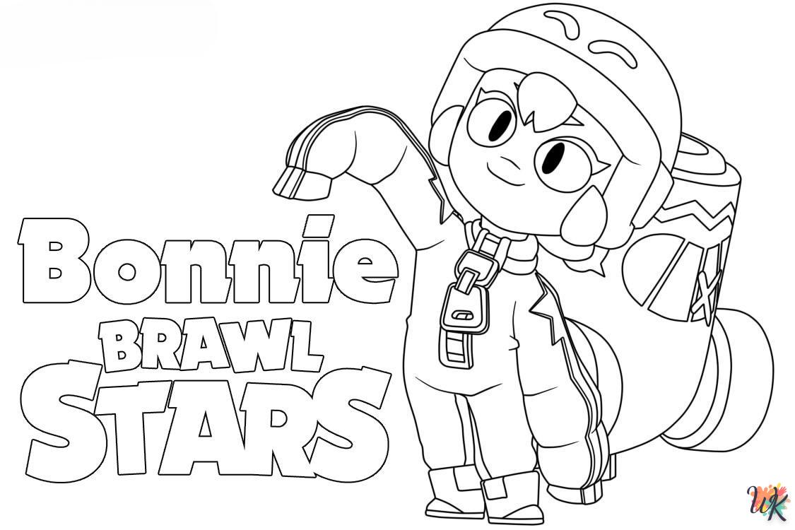 Dibujos para Colorear Bonnie Brawl Stars 9