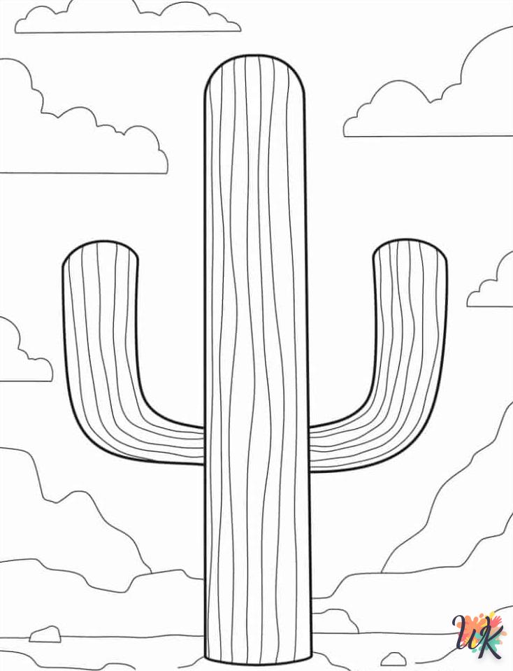 Dibujos para Colorear Cactus