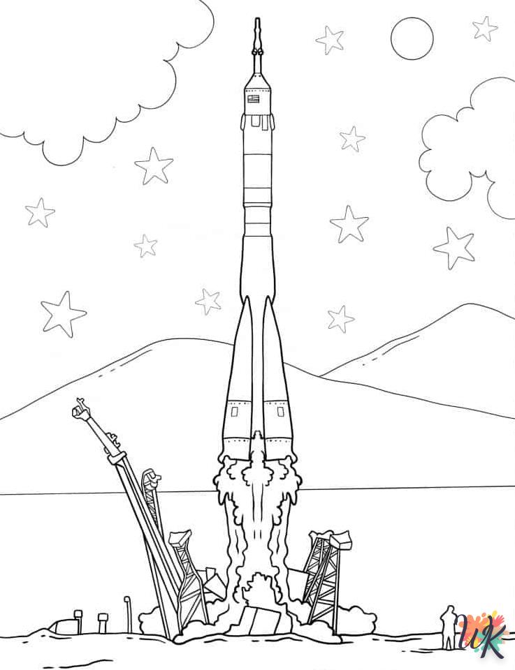 Dibujos para Colorear Cohete