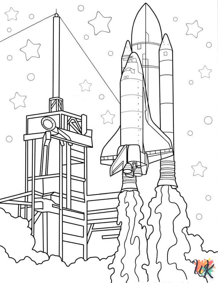 Dibujos para Colorear Cohete
