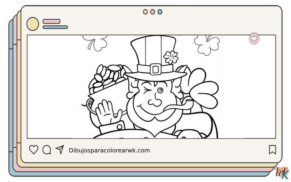 Día de San Patricio 2 36 Dibujos Para Colorear Día de San Patricio
