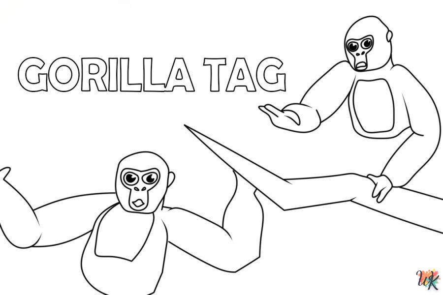 Dibujos para Colorear Gorilla Tag 10