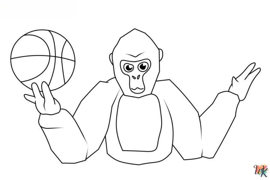Dibujos para Colorear Gorilla Tag 20