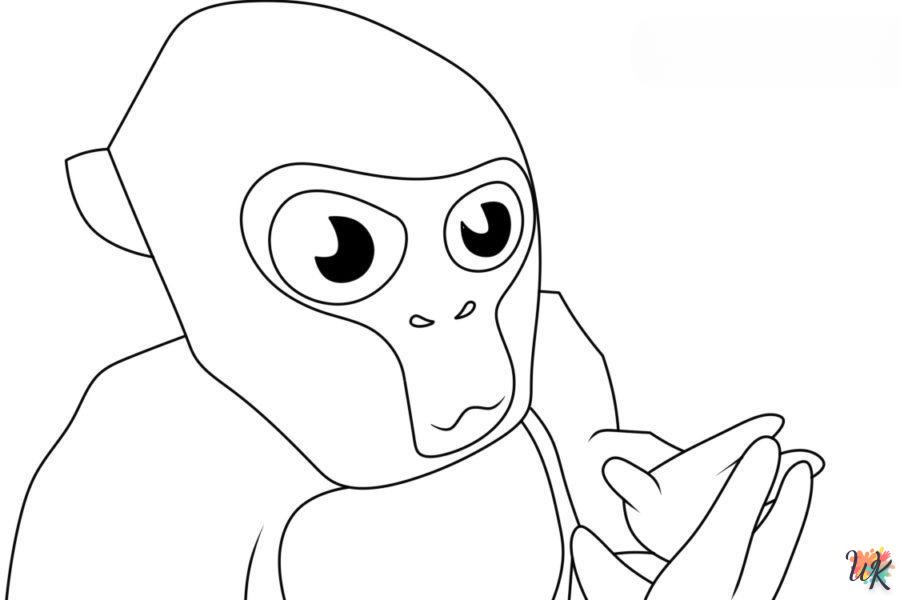Dibujos para Colorear Gorilla Tag 4