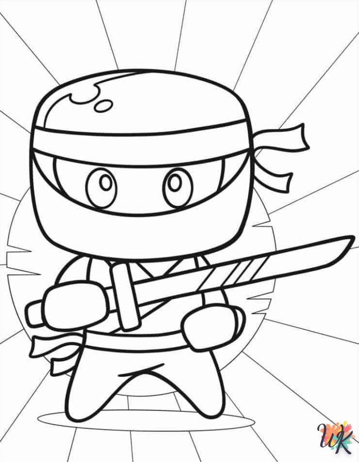 Dibujos para Colorear Ninja