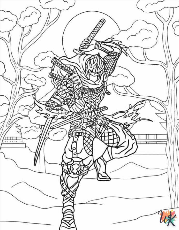 Dibujos para Colorear Ninja