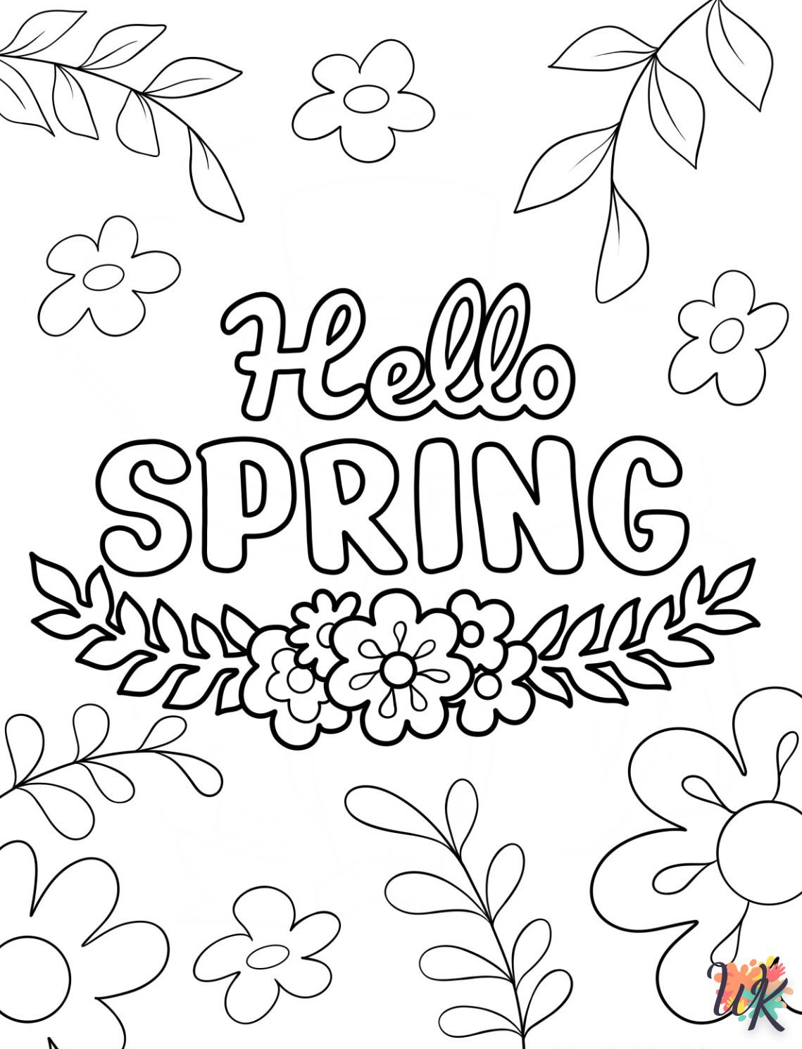Dibujos para Colorear Primavera