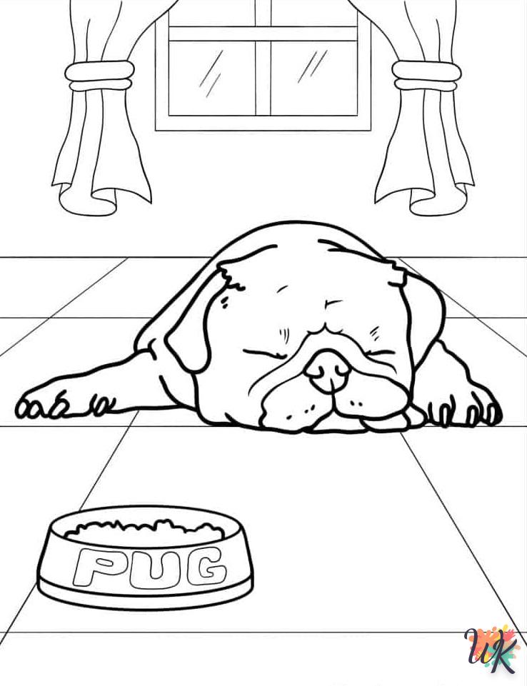 Dibujos para Colorear Pug