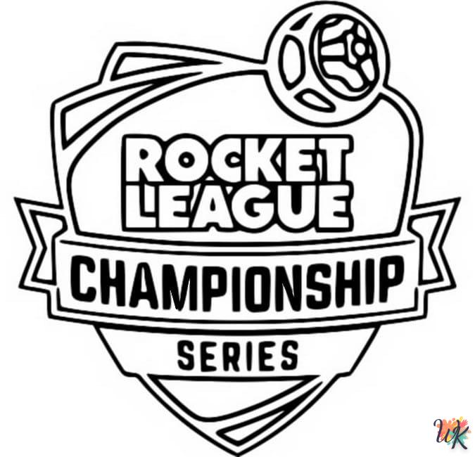 Dibujos para Colorear Rocket League 44