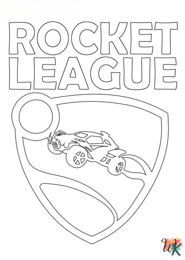 Dibujos para Colorear Rocket League 45