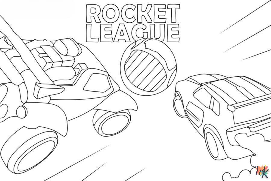Dibujos para Colorear Rocket League 50
