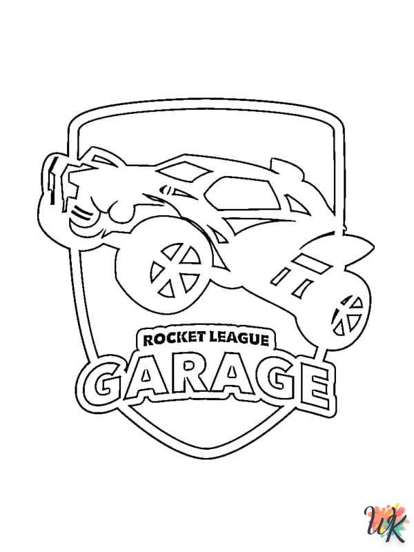 Dibujos para Colorear Rocket League 9