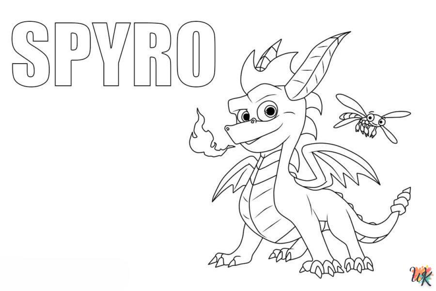 Dibujos para Colorear Spyro 1