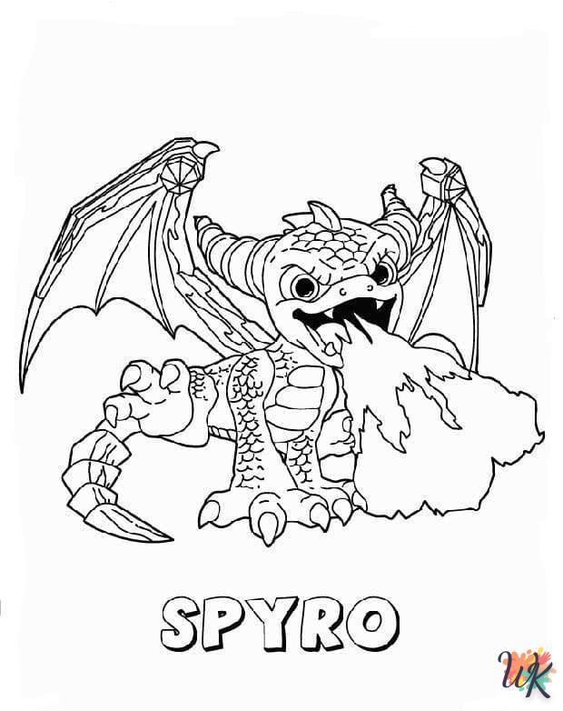 Dibujos para Colorear Spyro 29