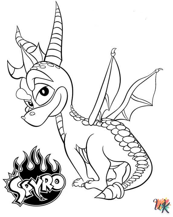 Dibujos para Colorear Spyro 49