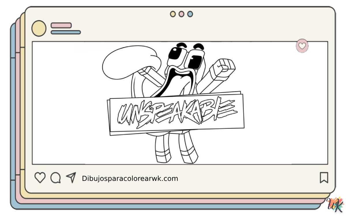 Unspeakable 2 10 Dibujos Para Colorear Unspeakable
