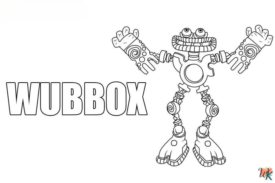 Dibujos para Colorear Wubbox 4