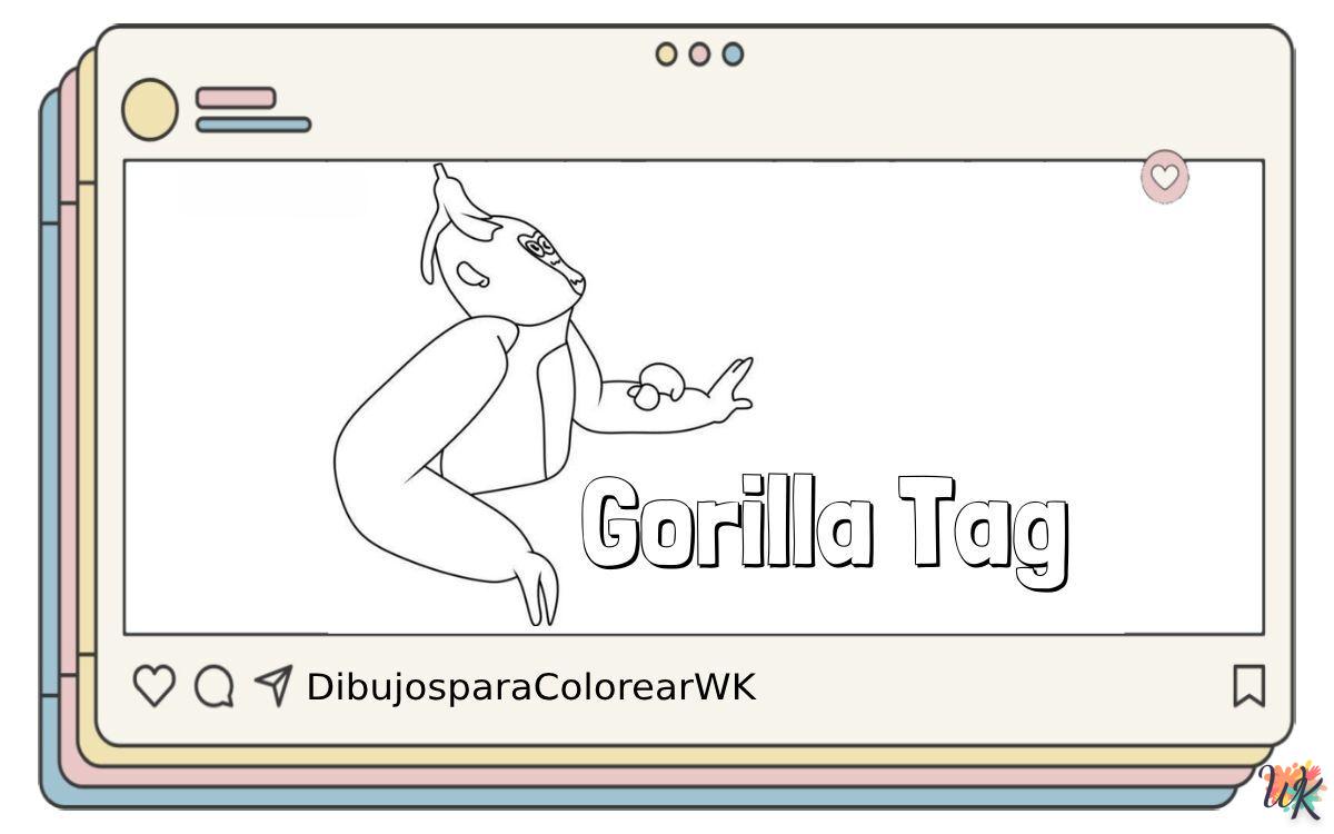 23 Dibujos Para Colorear Gorilla Tag