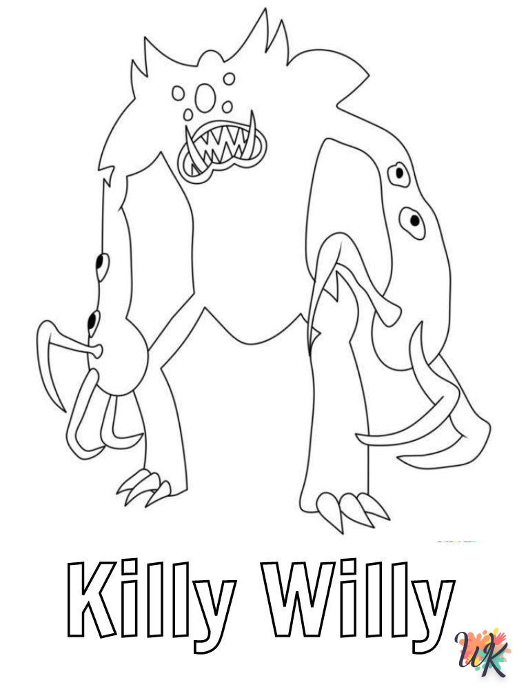 Killy Willy para colorear 2