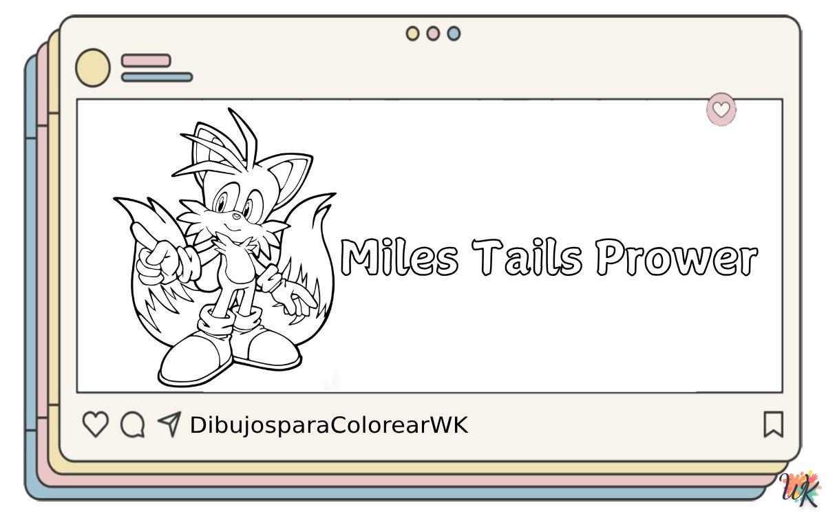 37 Dibujos Para Colorear Miles Tails Prower