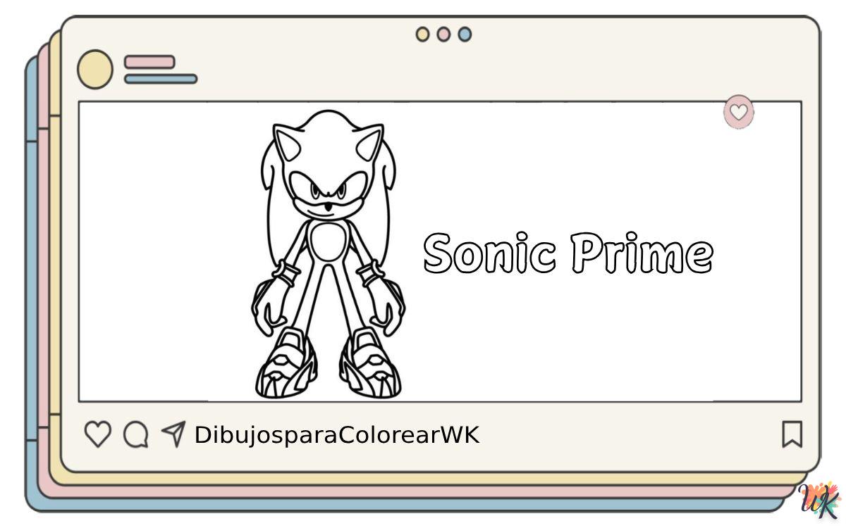 20 Dibujos Para Colorear Sonic Prime