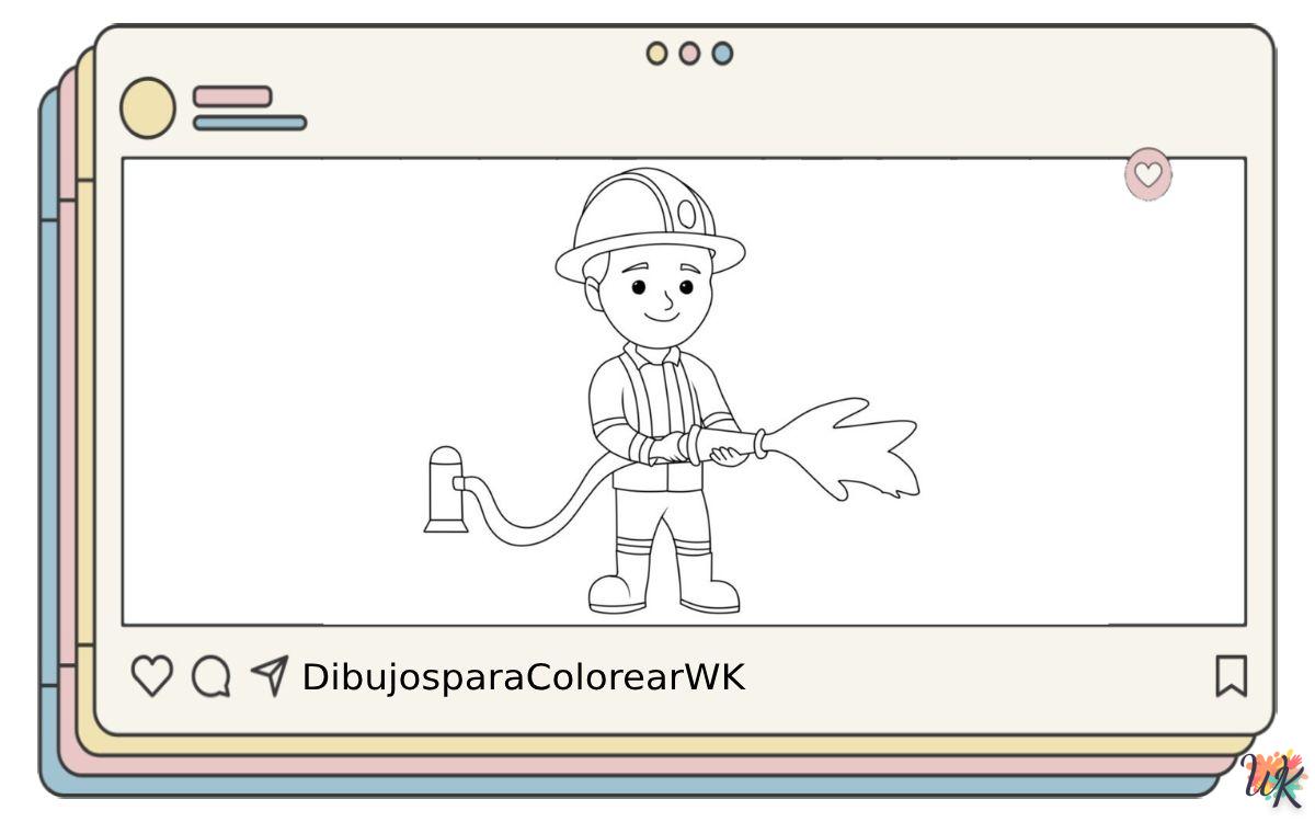 Bombero 1 134 Dibujos Para Colorear Bombero